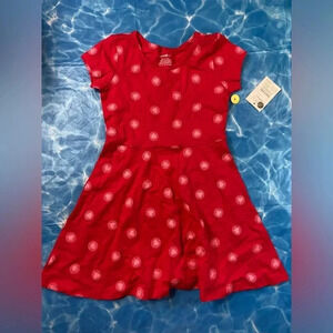 🐣4 for $25🥚 George - Toddler Red / Pink Heart Sun Dress -  Size 4-5